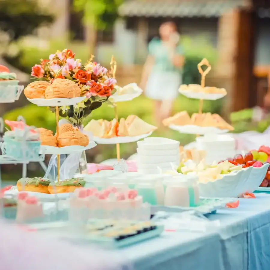 Table with sweets in event